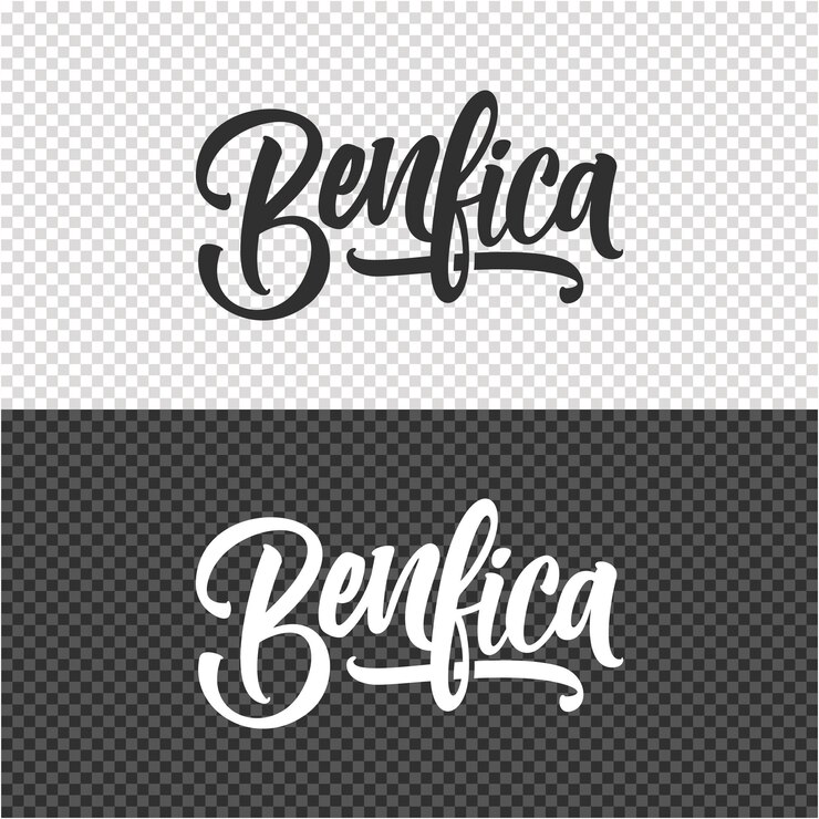 Vector diseño de plantilla de clipart de letras de benfica