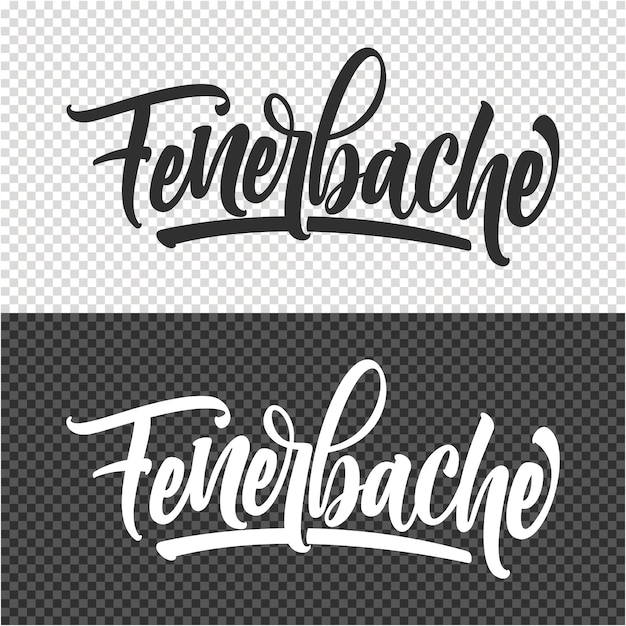 diseño de plantilla de clipart con letras de fenerbache