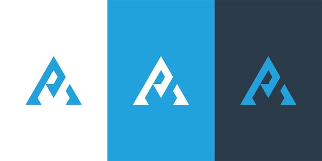 Diseño de plantilla creativa de logotipo inicial AP PA