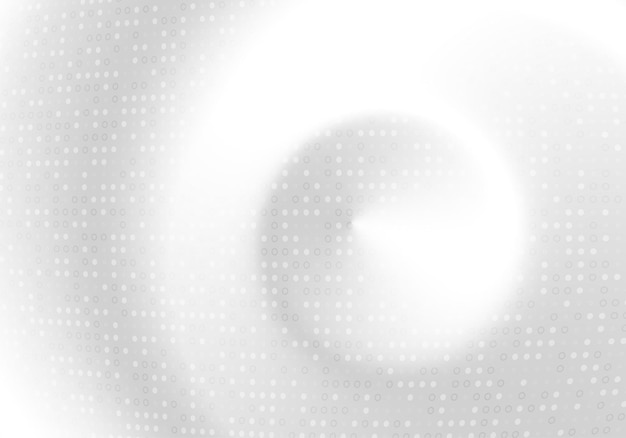 Vector diseño de plantilla de decoración de semitono de círculo blanco de estilo degradado abstracto.