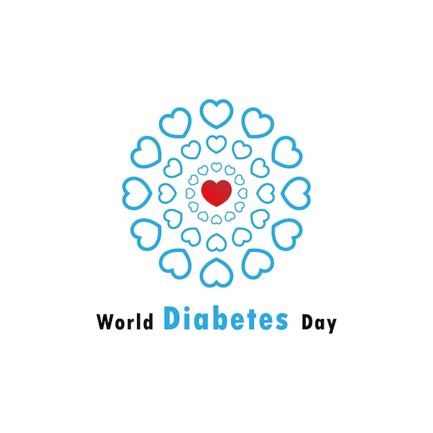 Diseño de plantilla del día mundial de la diabetes