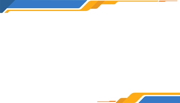 diseño de plantilla de diseño moderno naranja y azul