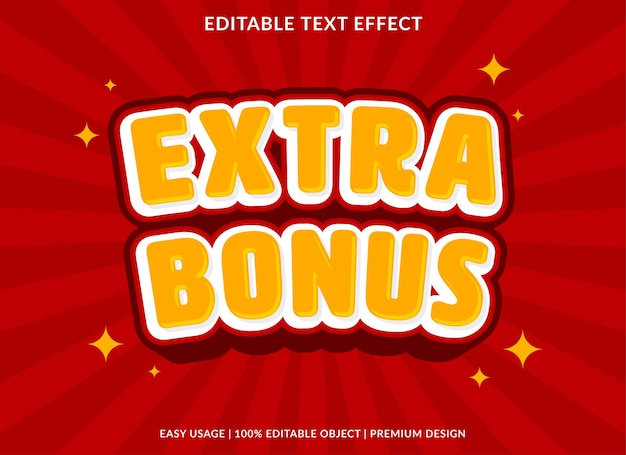 Diseño de plantilla de efecto de texto adicional con uso de estilo 3D para marca comercial y logotipo.