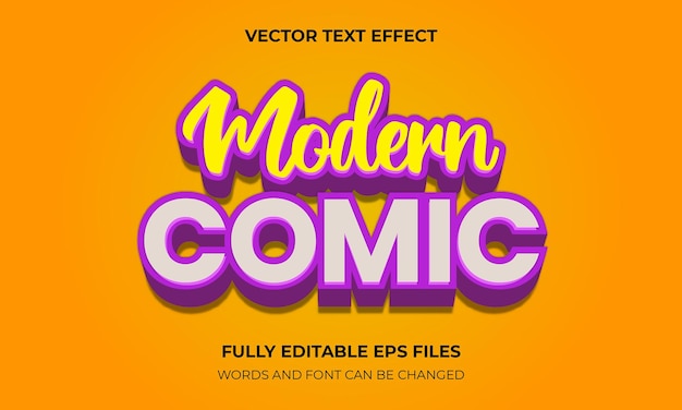 Vector diseño de plantilla de efecto de texto vectorial 3d