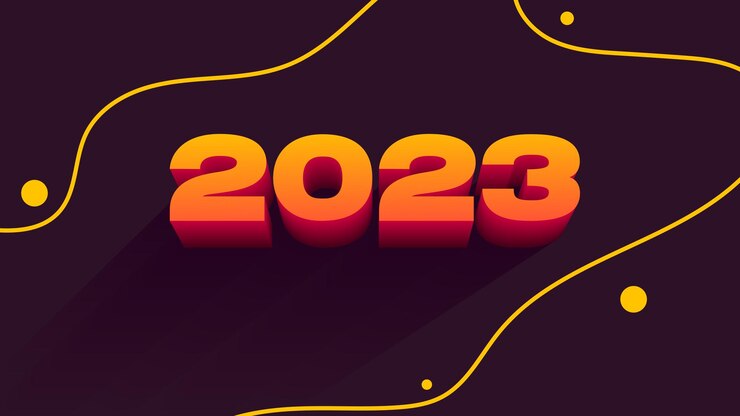 Vector diseño de plantilla de feliz año nuevo 2023