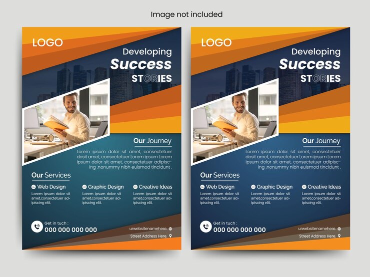 Diseño de plantilla de Flyer de negocios creativos