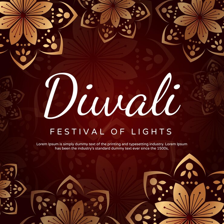 Diseño de plantilla de folleto de cartel especial de Diwali