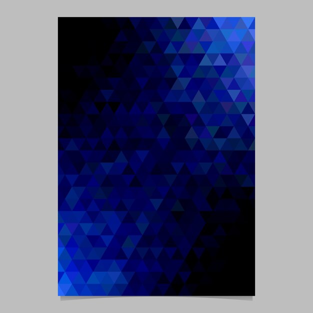 Diseño de plantilla de folleto poligonal abstracto con fondo de triángulo