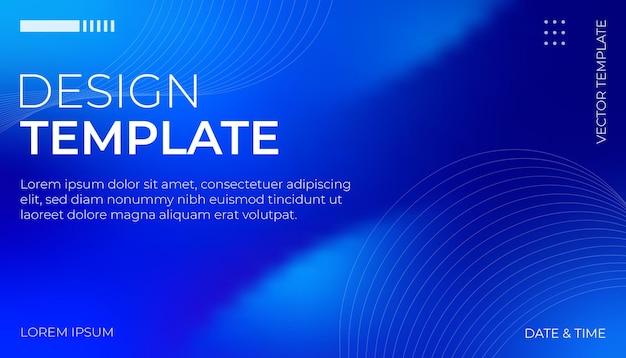Diseño de la plantilla Fondo azul gradiente