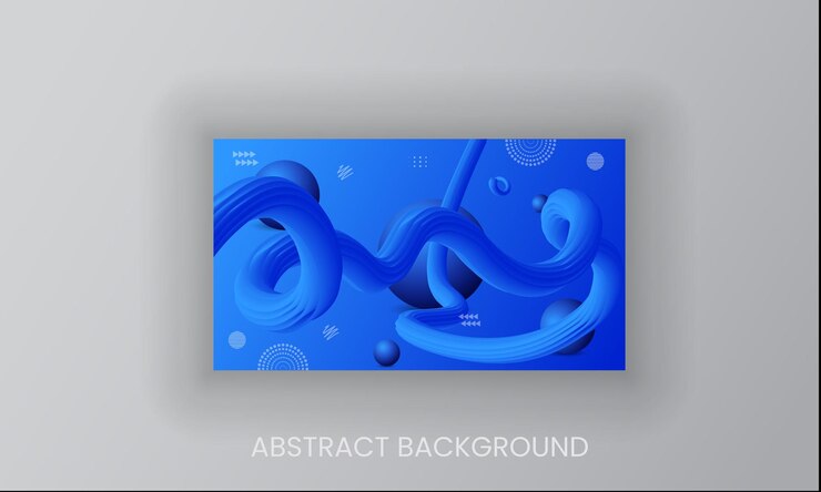 Diseño de plantilla de fondo fluido abstracto con bola