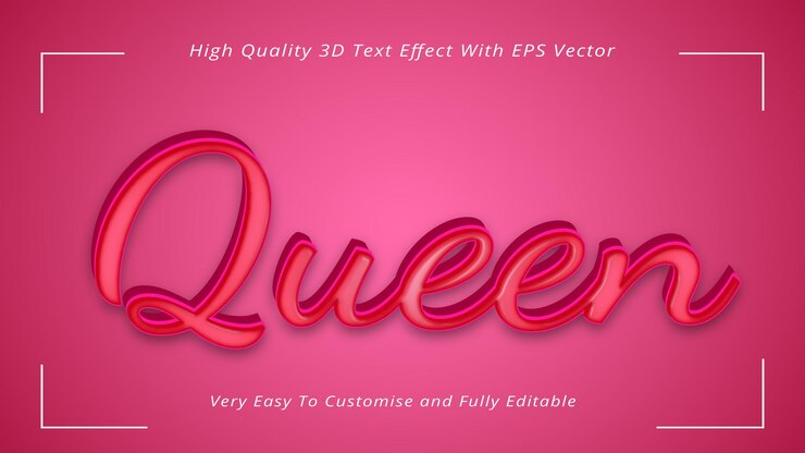 Vector diseño de plantilla de formato vectorial eps con efecto de texto de título 3d de alta calidad completamente editable
