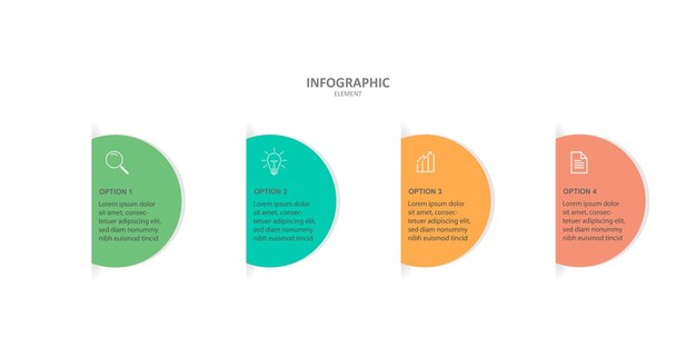 Diseño de plantilla gráfica de información