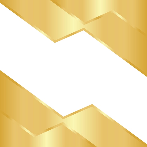Diseño de plantilla de hexágono dorado