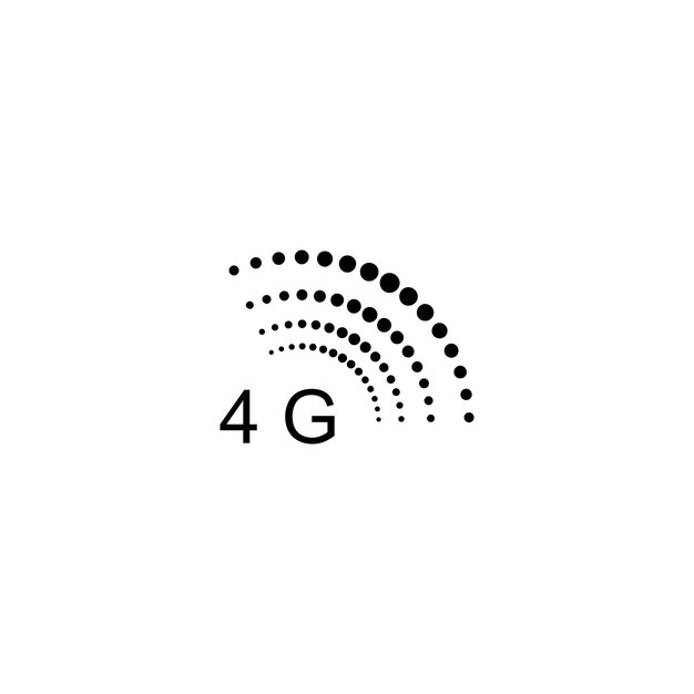 Diseño de plantilla de icono inalámbrico de icono de vector wifi