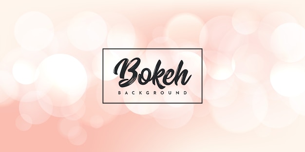 Diseño de plantilla de ilustración de fondo bokeh claro