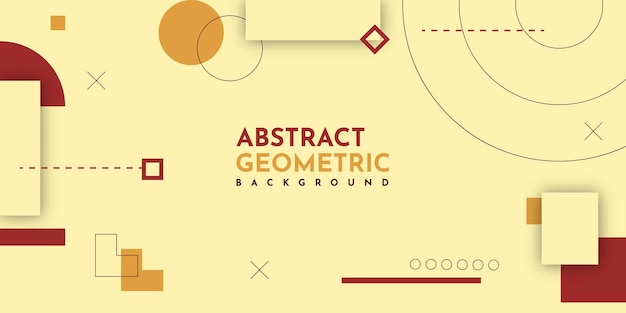 Diseño de plantilla de ilustración de fondo geométrico abstracto moderno