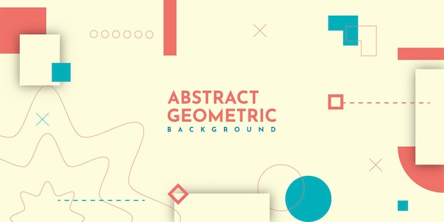 Diseño de plantilla de ilustración de fondo geométrico abstracto moderno