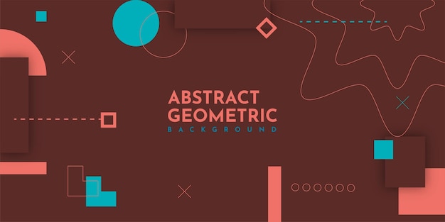 Diseño de plantilla de ilustración de fondo geométrico abstracto moderno