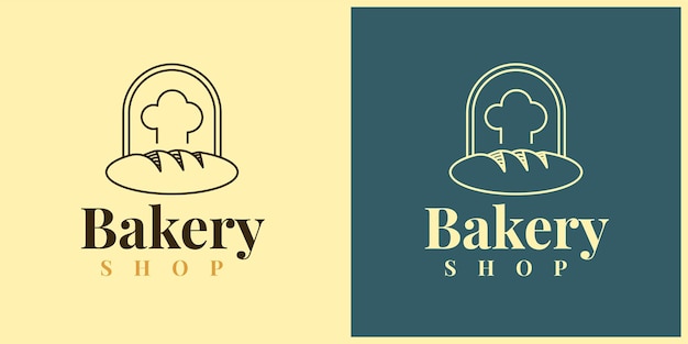 Diseño de plantilla de ilustración de logotipo de tienda de panadería