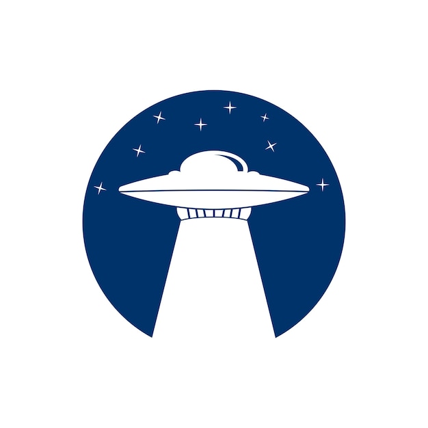 Diseño de la plantilla de ilustración del logotipo vectorial de OVNI
