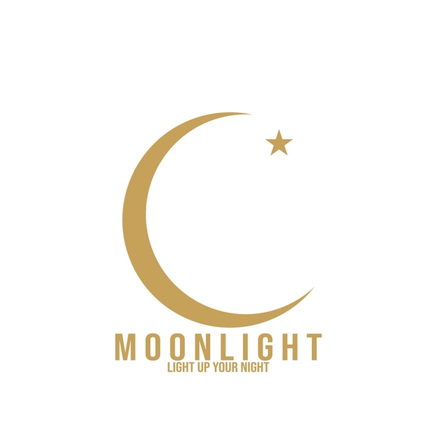 Diseño de plantilla de ilustración de vector de icono abstracto de mosaico de sol de luna