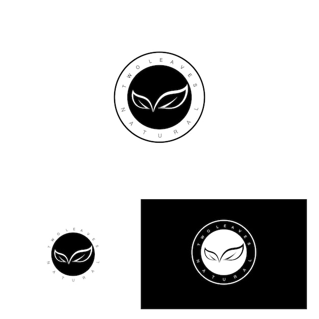 Diseño de plantilla de ilustración de vector de icono de logotipo de hoja