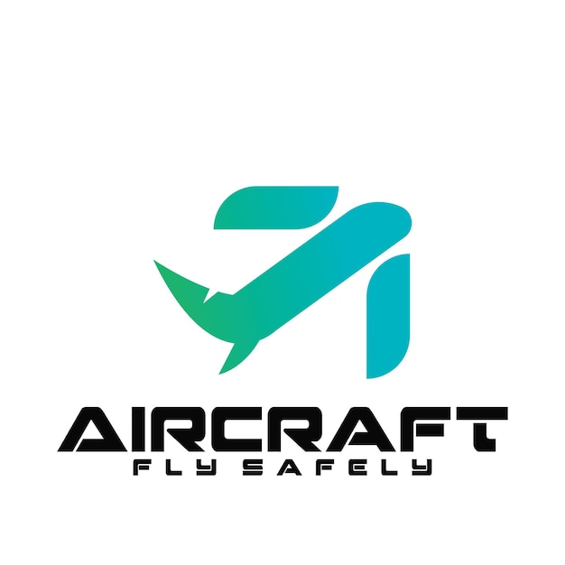 Diseño de plantilla de ilustración vectorial de icono de logotipo de avión