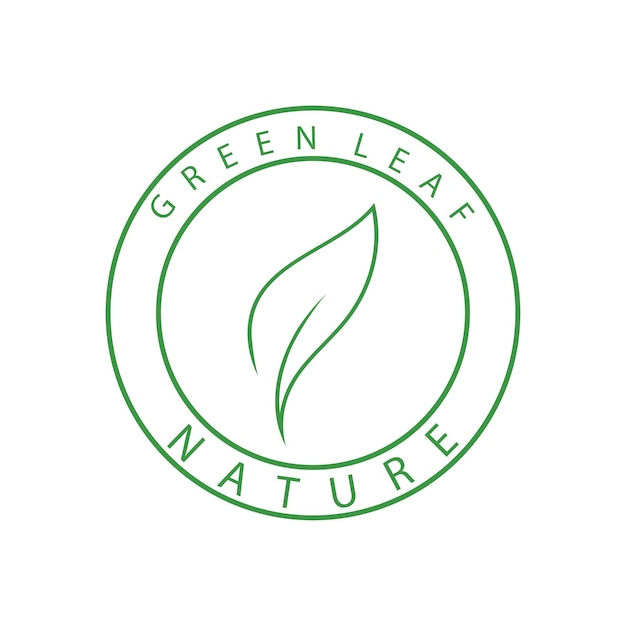 Diseño de plantilla de ilustración vectorial del icono del logotipo de Leaf