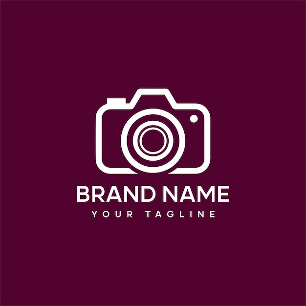 Diseño de plantilla de ilustración vectorial de la insignia fotográfica y el logotipo