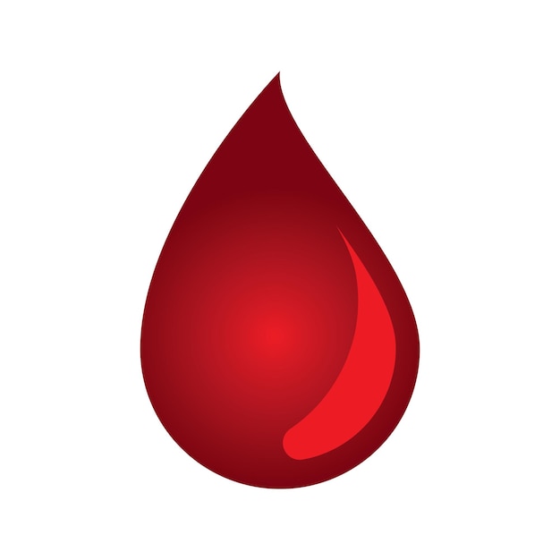 Diseño de plantilla de ilustración vectorial del logotipo de la donación de sangre