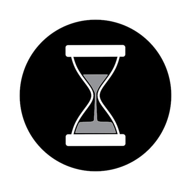 Diseño de plantilla de ilustración vectorial del logotipo de reloj de arena