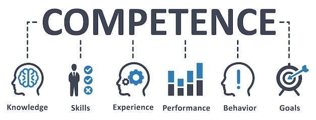 Diseño de plantilla de infografía de competencia con concepto de negocio de ilustración de vector de iconos