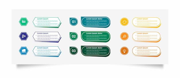 Diseño de plantilla de infografía empresarial moderna