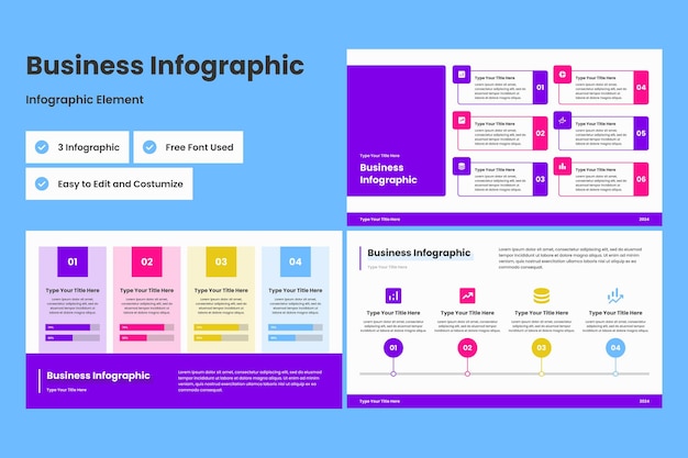 diseño de plantilla de infografía de negocios