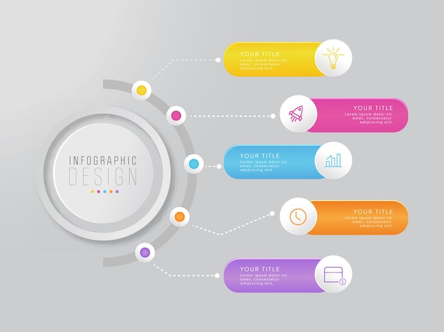 diseño de plantilla de infografía de negocios