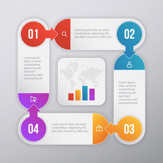 Diseño de plantilla de infografía