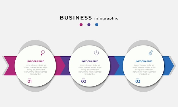 Diseño de plantilla de infografías de línea de tiempo de pasos