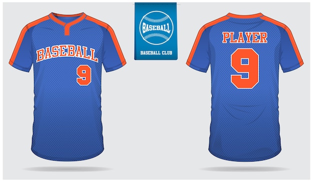 Diseño de plantilla de jersey de béisbol.
