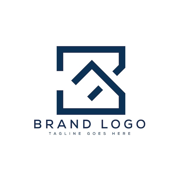 Diseño de la plantilla de letras vectoriales del logotipo de BF para la marca