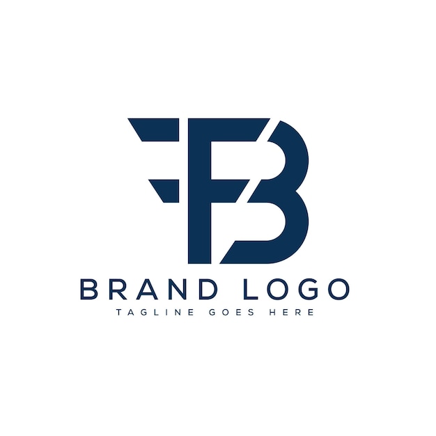 Diseño de la plantilla de letras vectoriales del logotipo de BF para la marca
