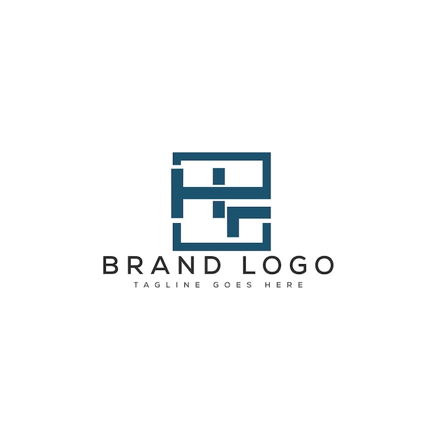 Diseño de la plantilla de letras vectoriales del logotipo HF para la marca