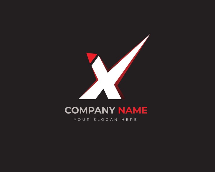 Diseño de plantilla de logotipo abstracto de letra X