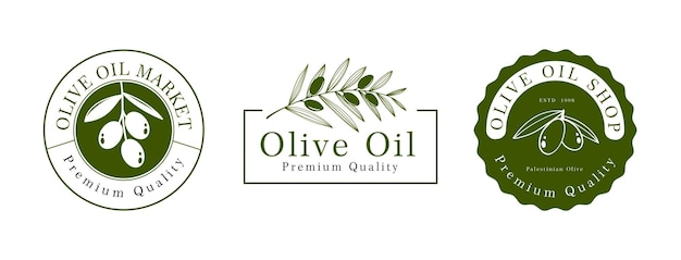 Diseño de plantilla de logotipo de aceite de oliva