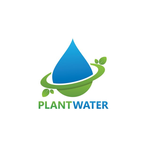 Diseño de plantilla de logotipo de agua de planta