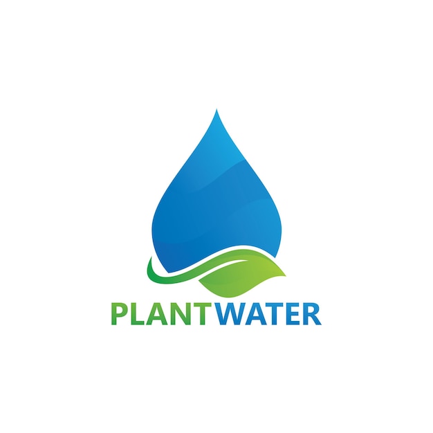 Diseño de plantilla de logotipo de agua de planta