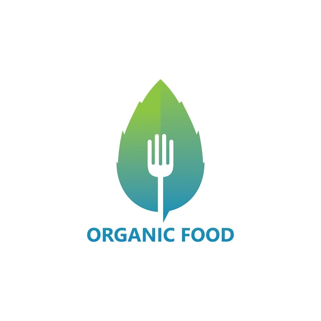 Diseño de plantilla de logotipo de alimentos orgánicos