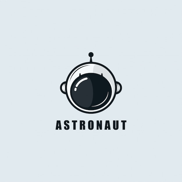 Diseño de plantilla de logotipo de astronauta. ilustración. Resumen astronauta web iconos y logo.
