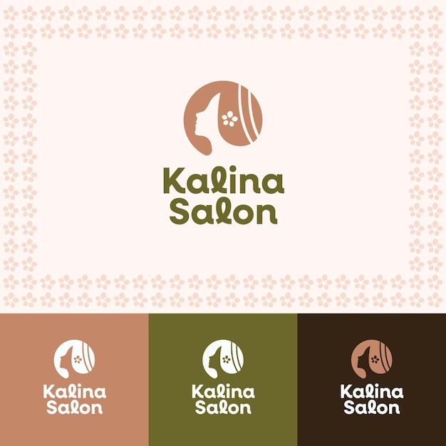 Vector diseño de plantilla de logotipo de belleza para salón de belleza