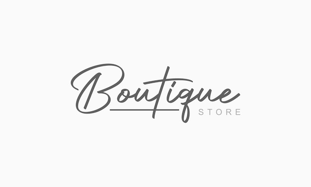 Diseño de plantilla de logotipo de boutique