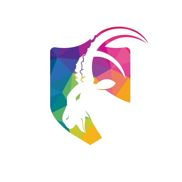 Diseño de plantilla de logotipo de cabra simple